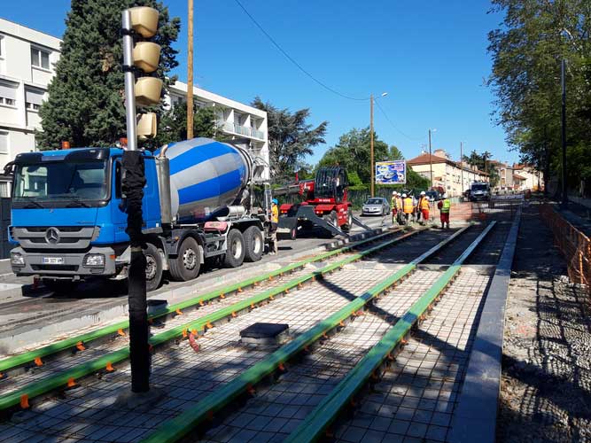 Exemple coulage béton désactivé